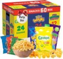 Assorted Flavour Crisps Multipack Box - Variety of 60 Crisps Snacks Box with EXTRA 3 x 18g French Fries Chips. Snacks Bulk Buy for Birthday Party Food, Pub Snacks, Movie Night, Camping